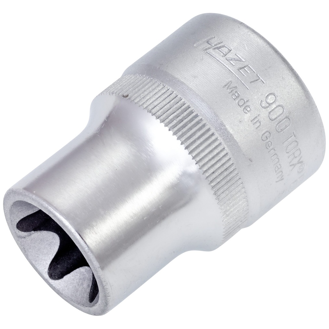 Hazet Steckschlüsseleinsatz 900-E18, 1/2 (12,5 mm) Vierkant hohl, Außen TX Profil, SW E18