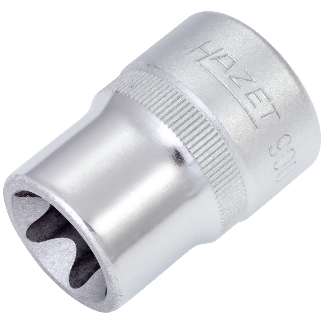 Hazet Steckschlüsseleinsatz 900-E20, 1/2 (12,5 mm) Vierkant hohl, Außen TX Profil, SW E20