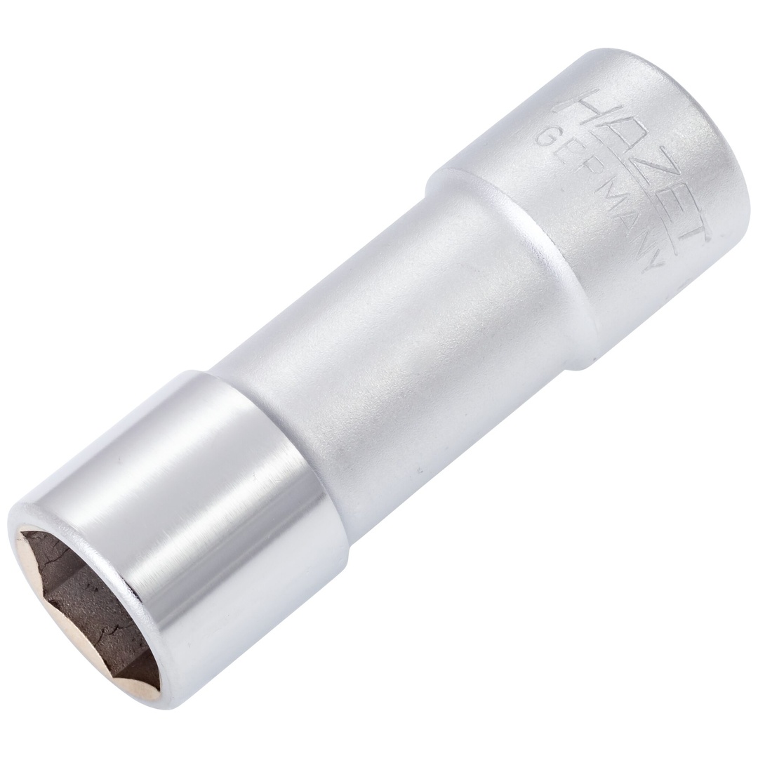 Hazet Zündkerzen Steckschlüsseleinsatz 900AKF, 1/2 (12,5 mm) Vierkant hohl, Außen Sechskant Profil, SW 16 mm, 5/8