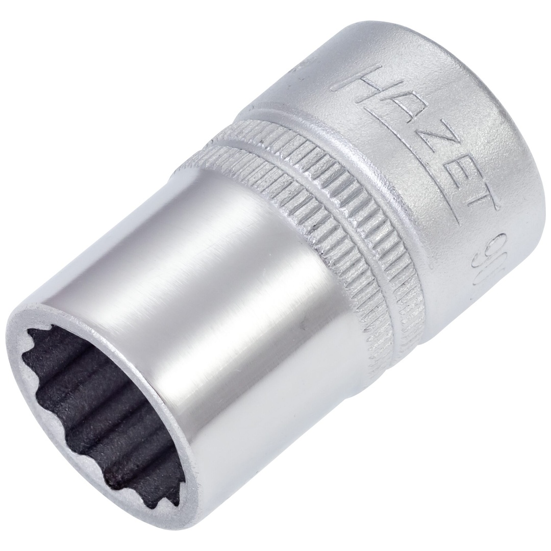 Hazet Steckschlüsseleinsatz 900AZ-19/32, 1/2 (12,5 mm) Vierkant hohl, Außen Doppelsechskant-Tractionsprofil, SW 19/32