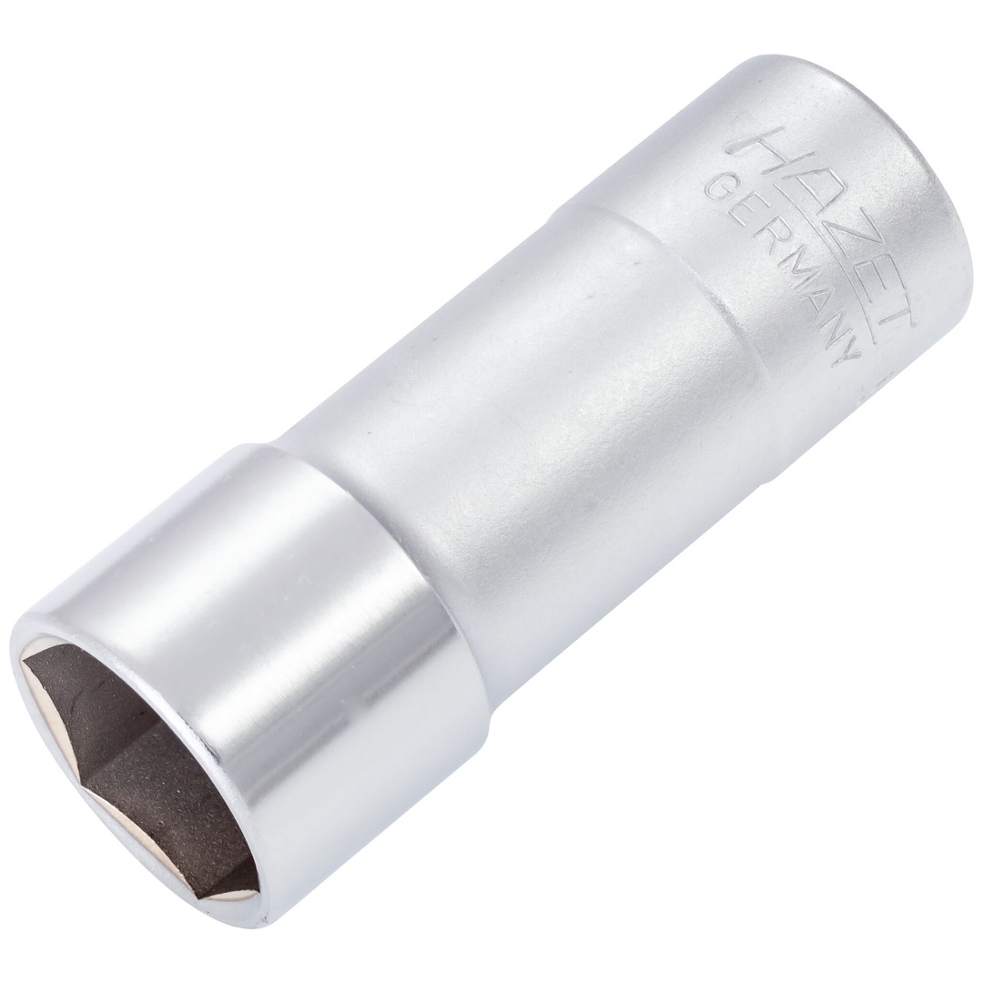Hazet Zündkerzen Steckschlüsseleinsatz 900KF, 1/2 (12,5 mm) Vierkant hohl, Außen Sechskant Profil, SW 20,8 mm, 13/16