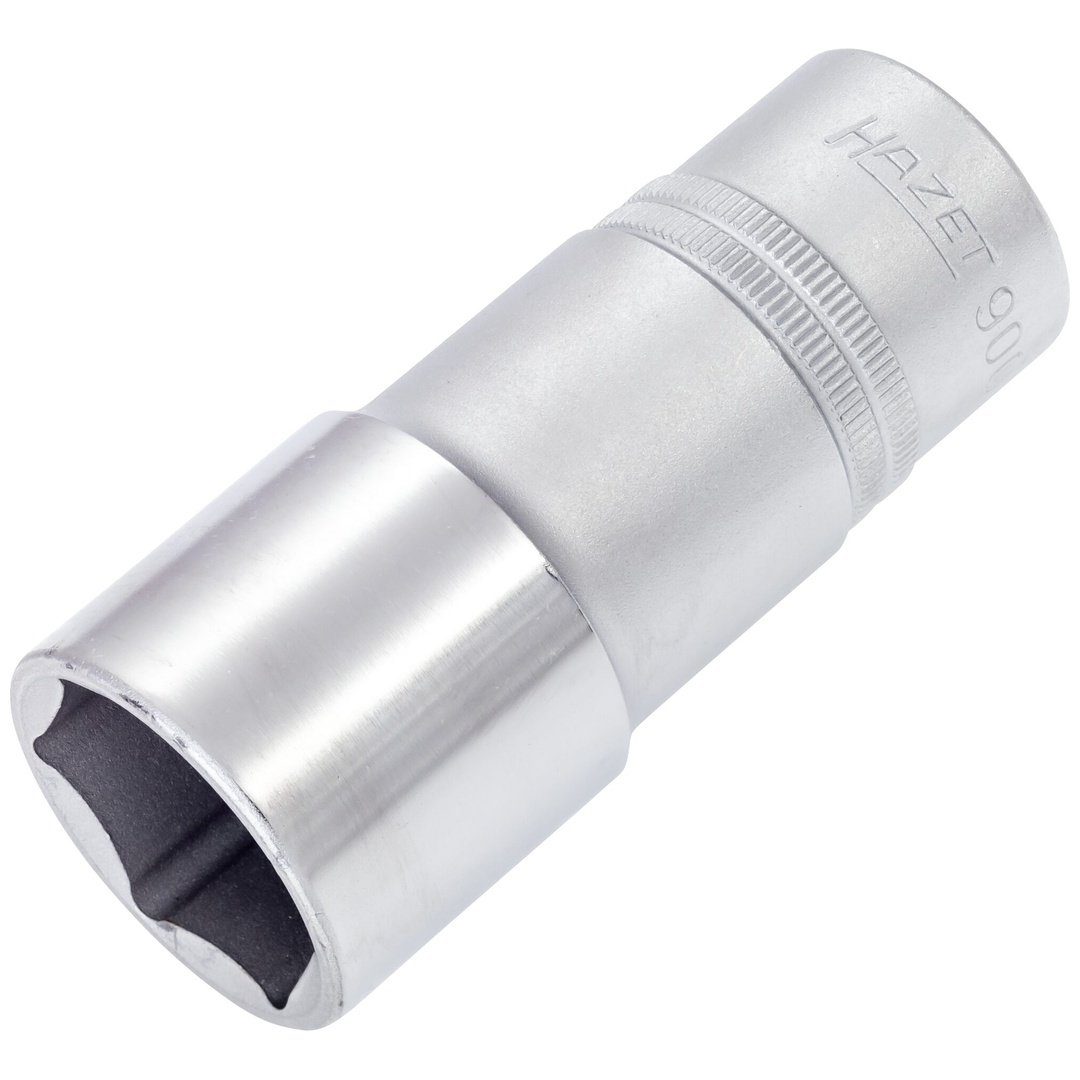 Hazet Steckschlüsseleinsatz 900LG-27, 1/2 (12,5 mm) Vierkant hohl, Außen Sechskant-Tractionsprofil, SW 27 mm