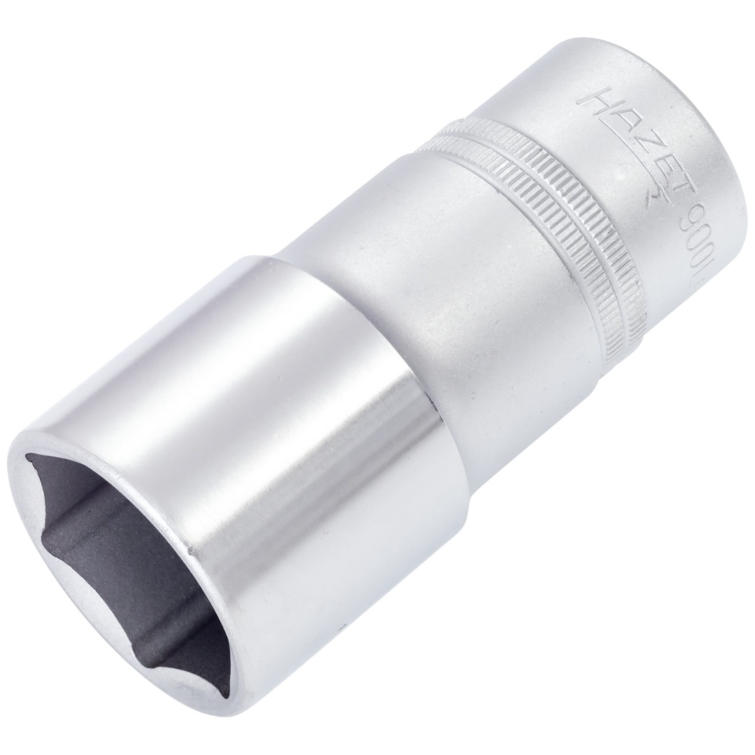 Hazet Steckschlüsseleinsatz 900LG-30, 1/2 (12,5 mm) Vierkant hohl, Außen Sechskant-Tractionsprofil, SW 30 mm