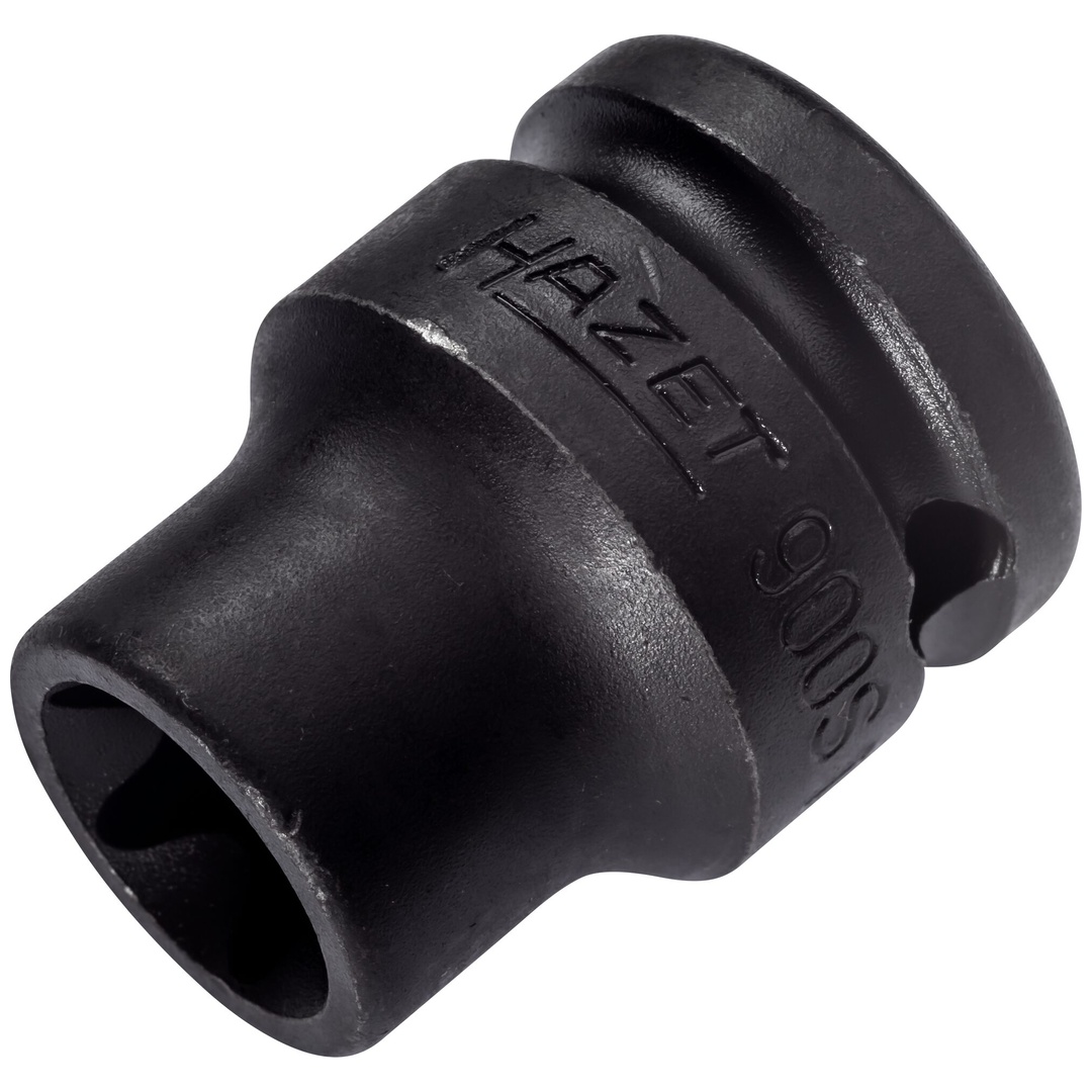 Hazet Schlag-Maschinenschrauber Steckschlüsseleinsatz 900S-E18, 1/2 (12,5 mm) Vierkant hohl, Außen TX Profil, SW E18