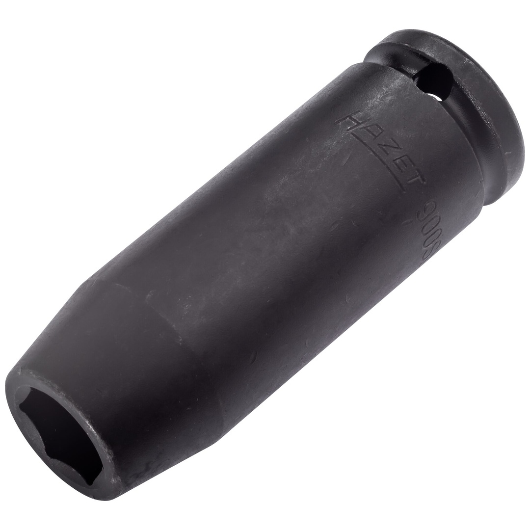 Hazet Schlag-Maschinenschrauber Steckschlüsseleinsatz 900SLG-15, 1/2 (12,5 mm) Vierkant hohl, Außen Sechskant-Tractionsprofil, SW 15 mm