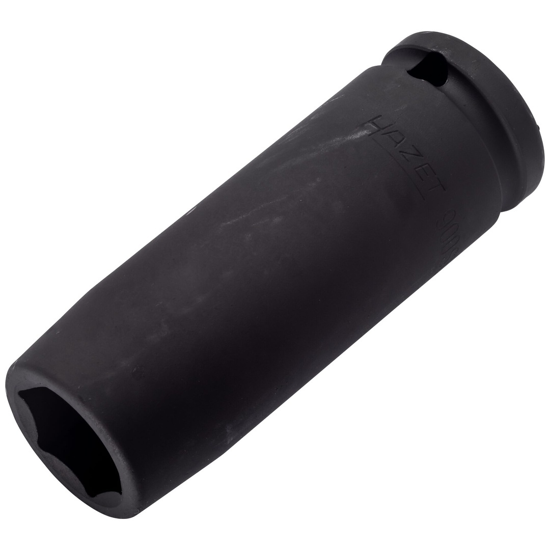 Hazet Schlag-Maschinenschrauber Steckschlüsseleinsatz 900SLG-18, 1/2 (12,5 mm) Vierkant hohl, Außen Sechskant-Tractionsprofil, SW 18 mm