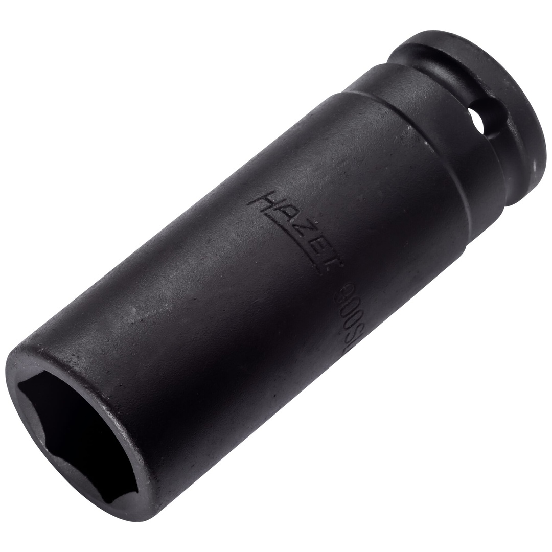 Hazet Schlag-Maschinenschrauber Steckschlüsseleinsatz 900SLG-21, 1/2 (12,5 mm) Vierkant hohl, Außen Sechskant-Tractionsprofil, SW 21 mm