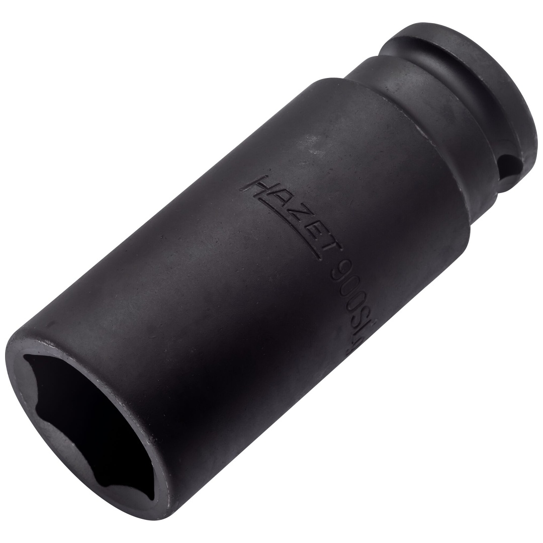 Hazet Schlag-Maschinenschrauber Steckschlüsseleinsatz 900SLG-24, 1/2 (12,5 mm) Vierkant hohl, Außen Sechskant-Tractionsprofil, SW 24 mm