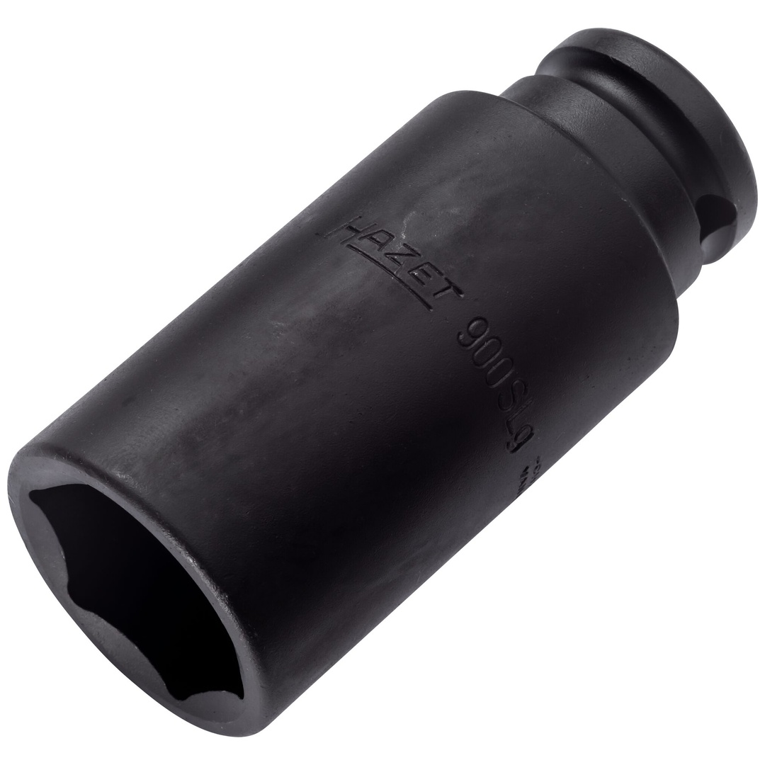 Hazet Schlag-Maschinenschrauber Steckschlüsseleinsatz 900SLG-27, 1/2 (12,5 mm) Vierkant hohl, Außen Sechskant-Tractionsprofil, SW 27 mm