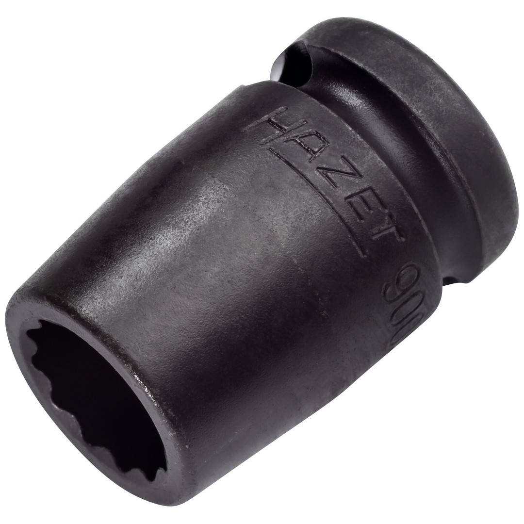 Hazet Schlag-Maschinenschrauber Steckschlüsseleinsatz 900SZ-14, 1/2 (12,5 mm) Vierkant hohl, Außen Doppelsechskant-Tractionsprofil, SW 14 mm