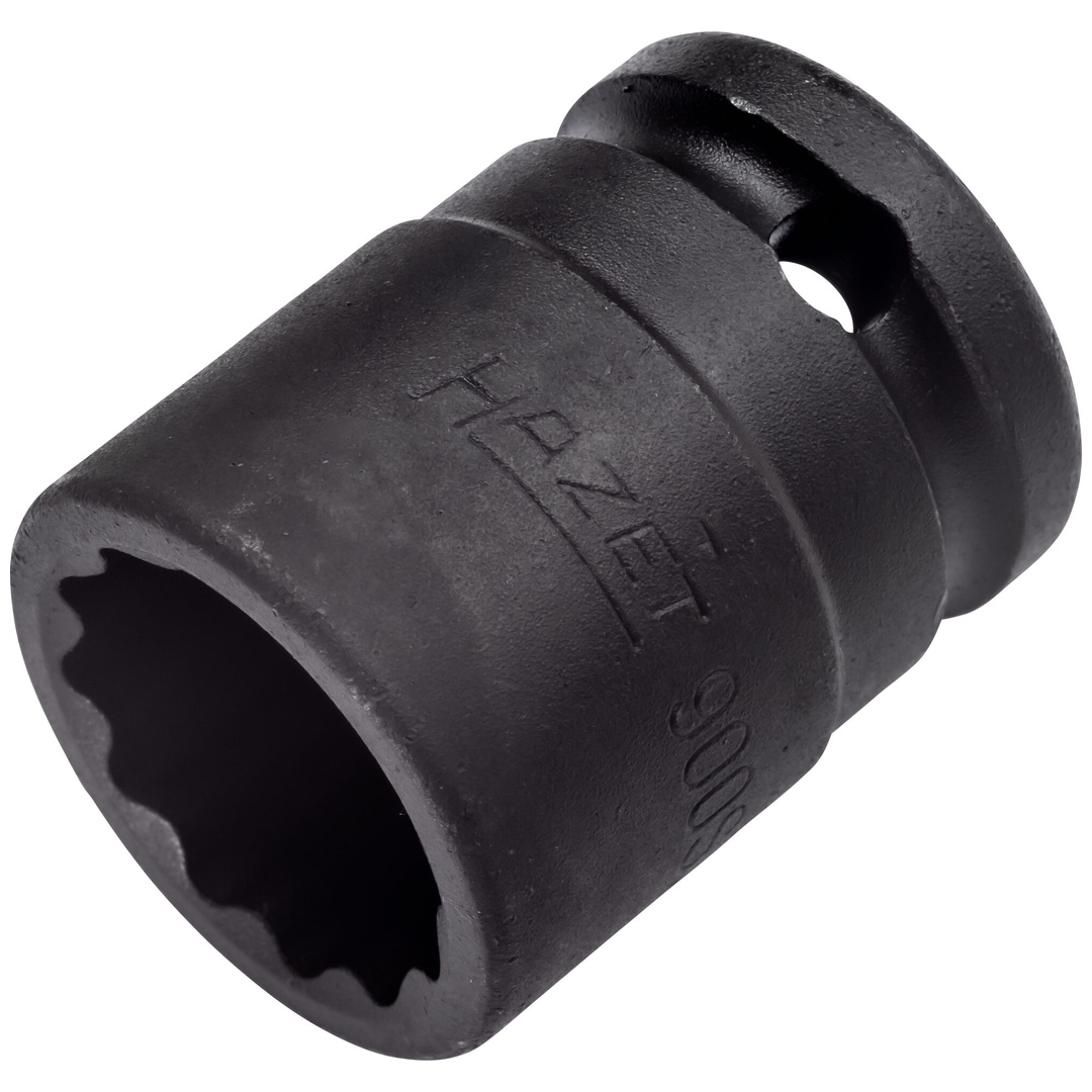 Hazet Schlag-Maschinenschrauber Steckschlüsseleinsatz 900SZ-21, 1/2 (12,5 mm) Vierkant hohl, Außen Doppelsechskant-Tractionsprofil, SW 21 mm
