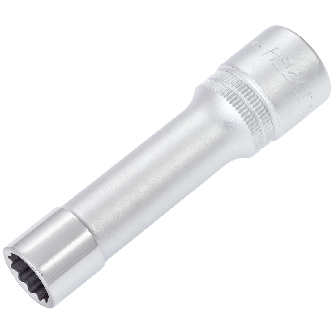 Hazet Steckschlüsseleinsatz 900TZ-12, 1/2 (12,5 mm) Vierkant hohl, Außen Doppelsechskant-Tractionsprofil, SW 12 mm