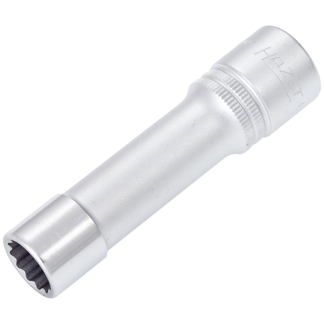 Hazet Steckschlüsseleinsatz 900TZ-13, 1/2 (12,5 mm) Vierkant hohl, Außen Doppelsechskant-Tractionsprofil, SW 13 mm