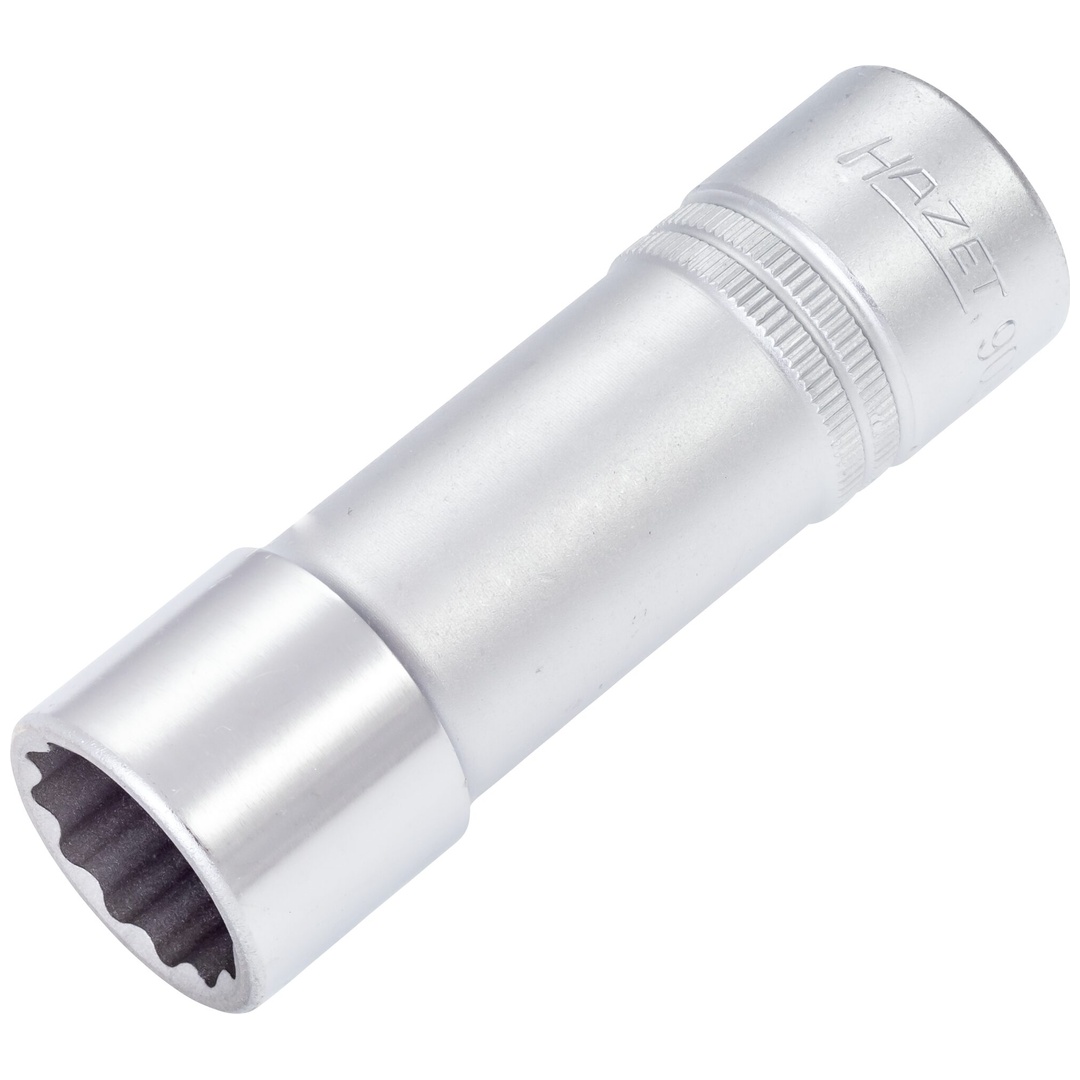 Hazet Steckschlüsseleinsatz 900TZ-19, 1/2 (12,5 mm) Vierkant hohl, Außen Doppelsechskant-Tractionsprofil, SW 19 mm