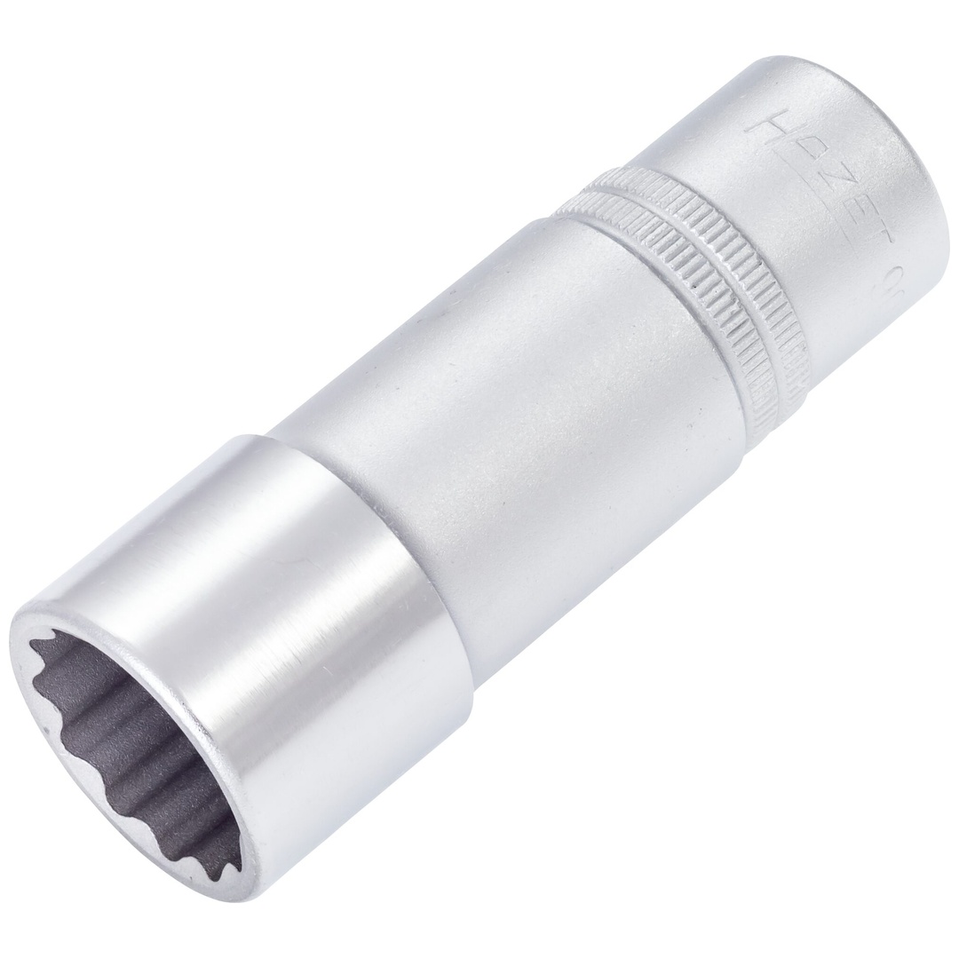 Hazet Steckschlüsseleinsatz 900TZ-22, 1/2 (12,5 mm) Vierkant hohl, Außen Doppelsechskant-Tractionsprofil, SW 22 mm