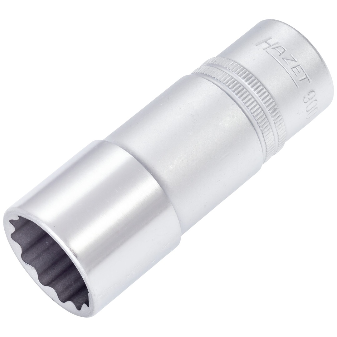 Hazet Steckschlüsseleinsatz 900TZ-24, 1/2 (12,5 mm) Vierkant hohl, Außen Doppelsechskant-Tractionsprofil, SW 24 mm