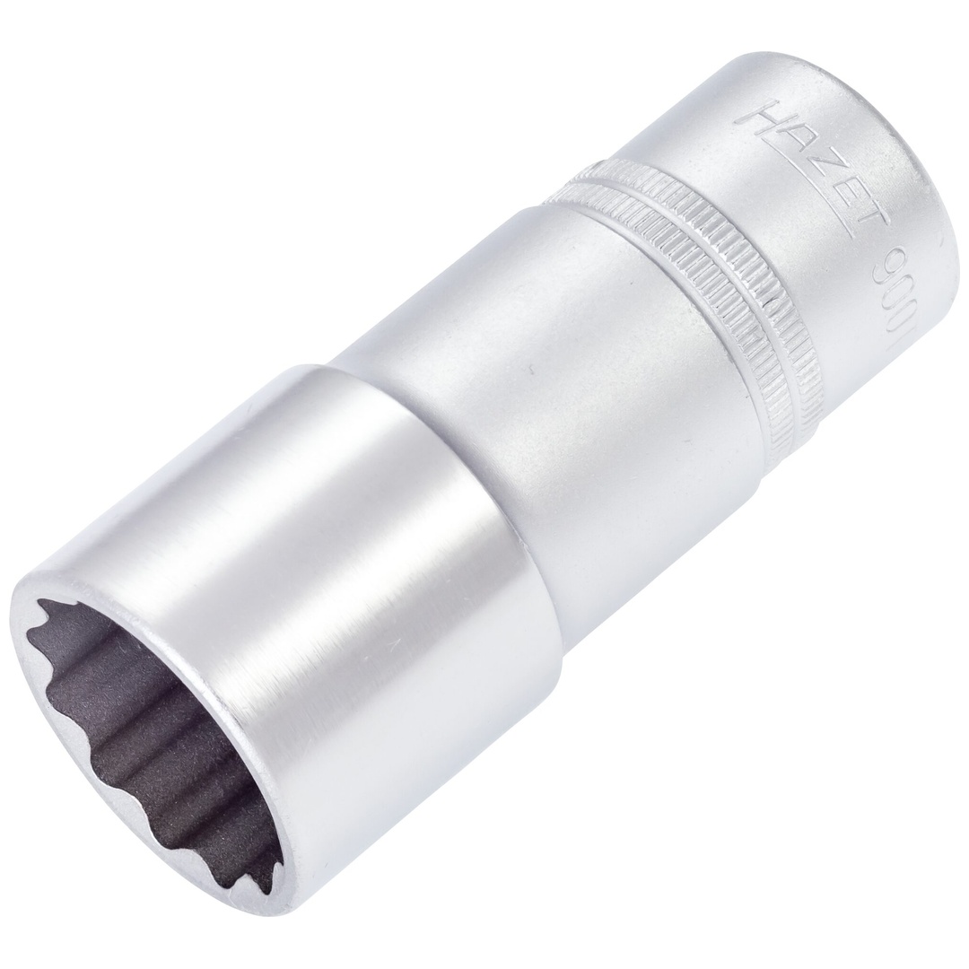 Hazet Steckschlüsseleinsatz 900TZ-27, 1/2 (12,5 mm) Vierkant hohl, Außen Doppelsechskant-Tractionsprofil, SW 27 mm