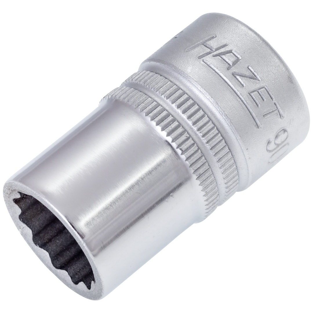 Hazet Steckschlüsseleinsatz 900Z-14, 1/2 (12,5 mm) Vierkant hohl, Außen Doppelsechskant-Tractionsprofil, SW 14 mm