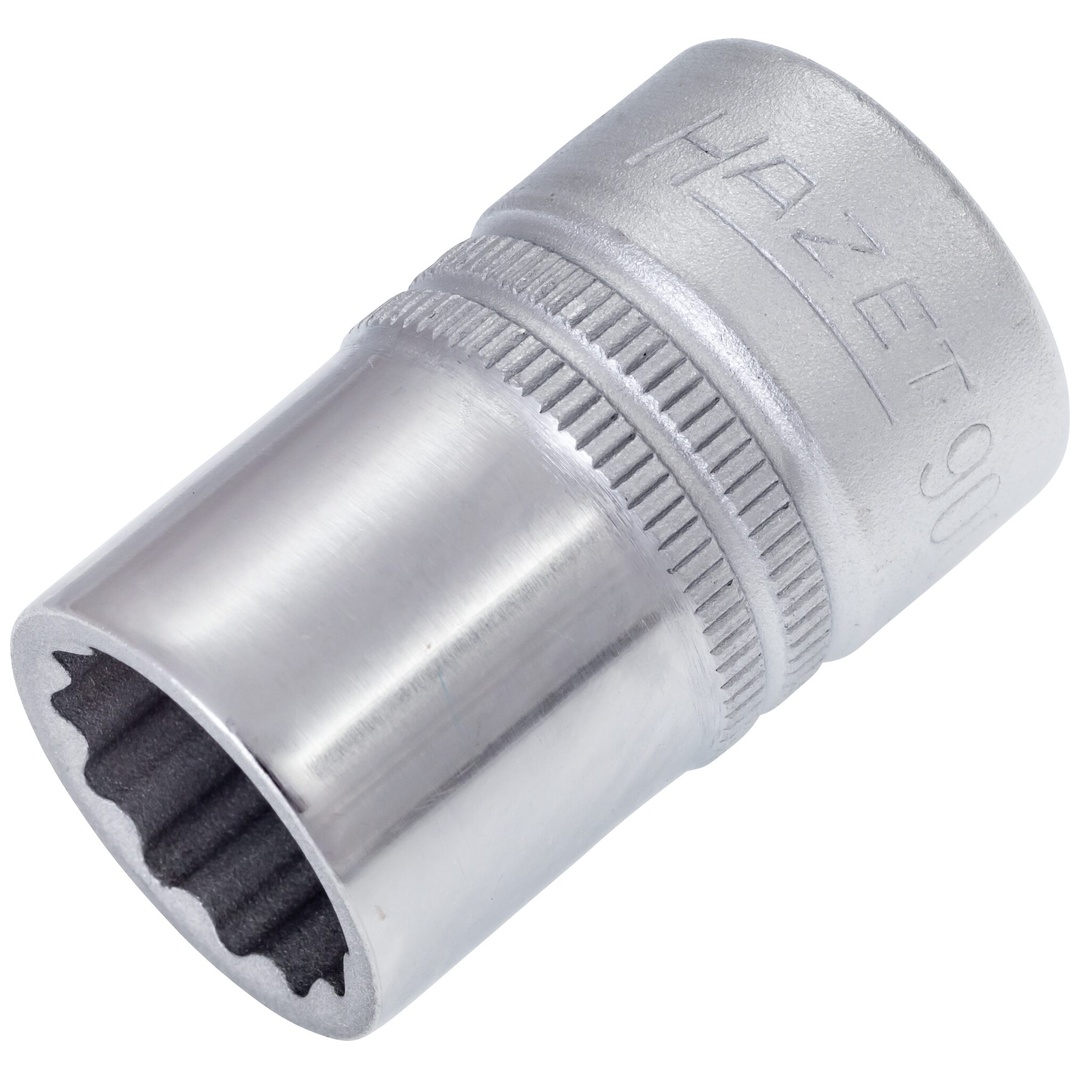 Hazet Steckschlüsseleinsatz 900Z-15, 1/2 (12,5 mm) Vierkant hohl, Außen Doppelsechskant-Tractionsprofil, SW 15 mm
