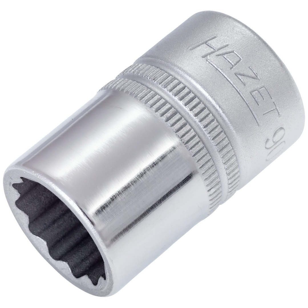 Hazet Steckschlüsseleinsatz 900Z-16, 1/2 (12,5 mm) Vierkant hohl, Außen Doppelsechskant-Tractionsprofil, SW 16 mm