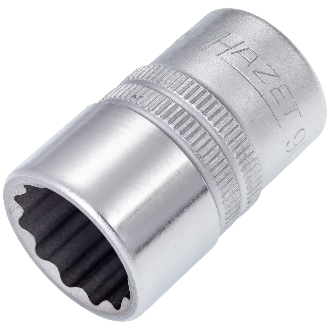 Hazet Steckschlüsseleinsatz 900Z-17, 1/2 (12,5 mm) Vierkant hohl, Außen Doppelsechskant-Tractionsprofil, SW 17 mm