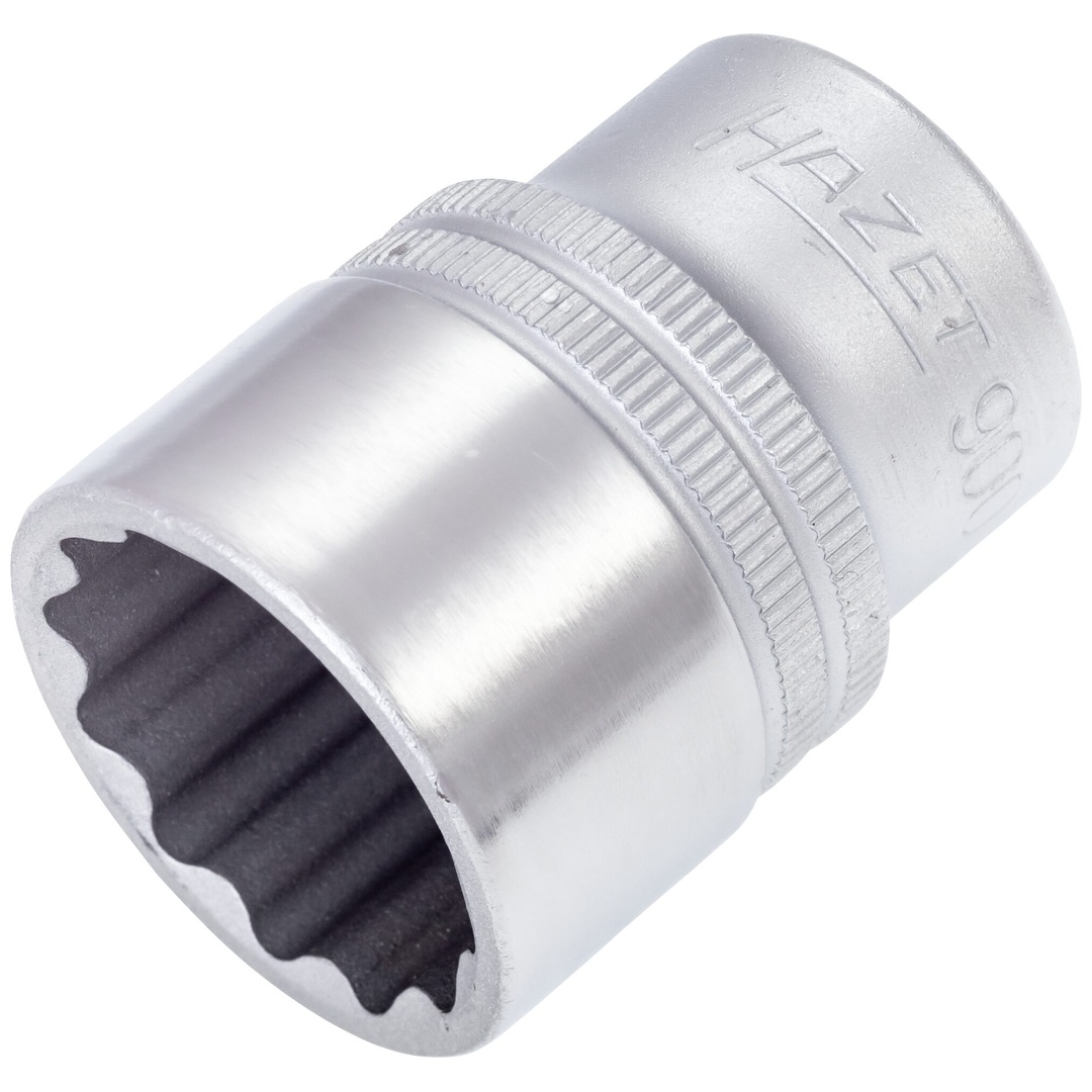 Hazet Steckschlüsseleinsatz 900Z-23, 1/2 (12,5 mm) Vierkant hohl, Außen Doppelsechskant-Tractionsprofil, SW 23 mm