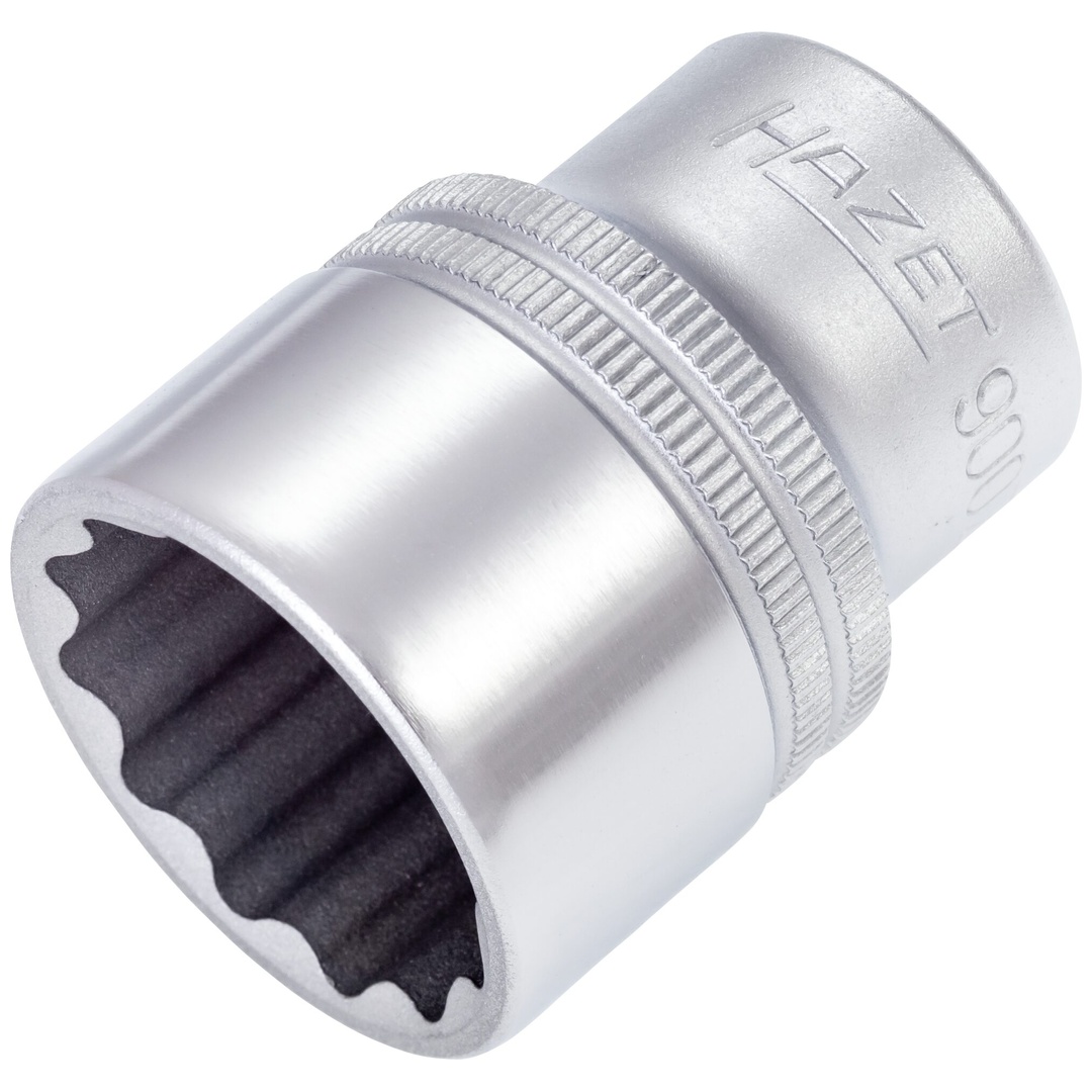Hazet Steckschlüsseleinsatz 900Z-25, 1/2 (12,5 mm) Vierkant hohl, Außen Doppelsechskant-Tractionsprofil, SW 25 mm