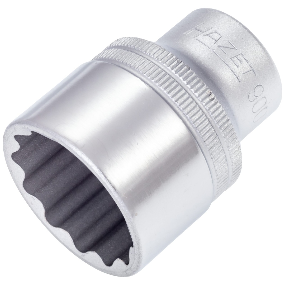Hazet Steckschlüsseleinsatz 900Z-27, 1/2 (12,5 mm) Vierkant hohl, Außen Doppelsechskant-Tractionsprofil, SW 27 mm