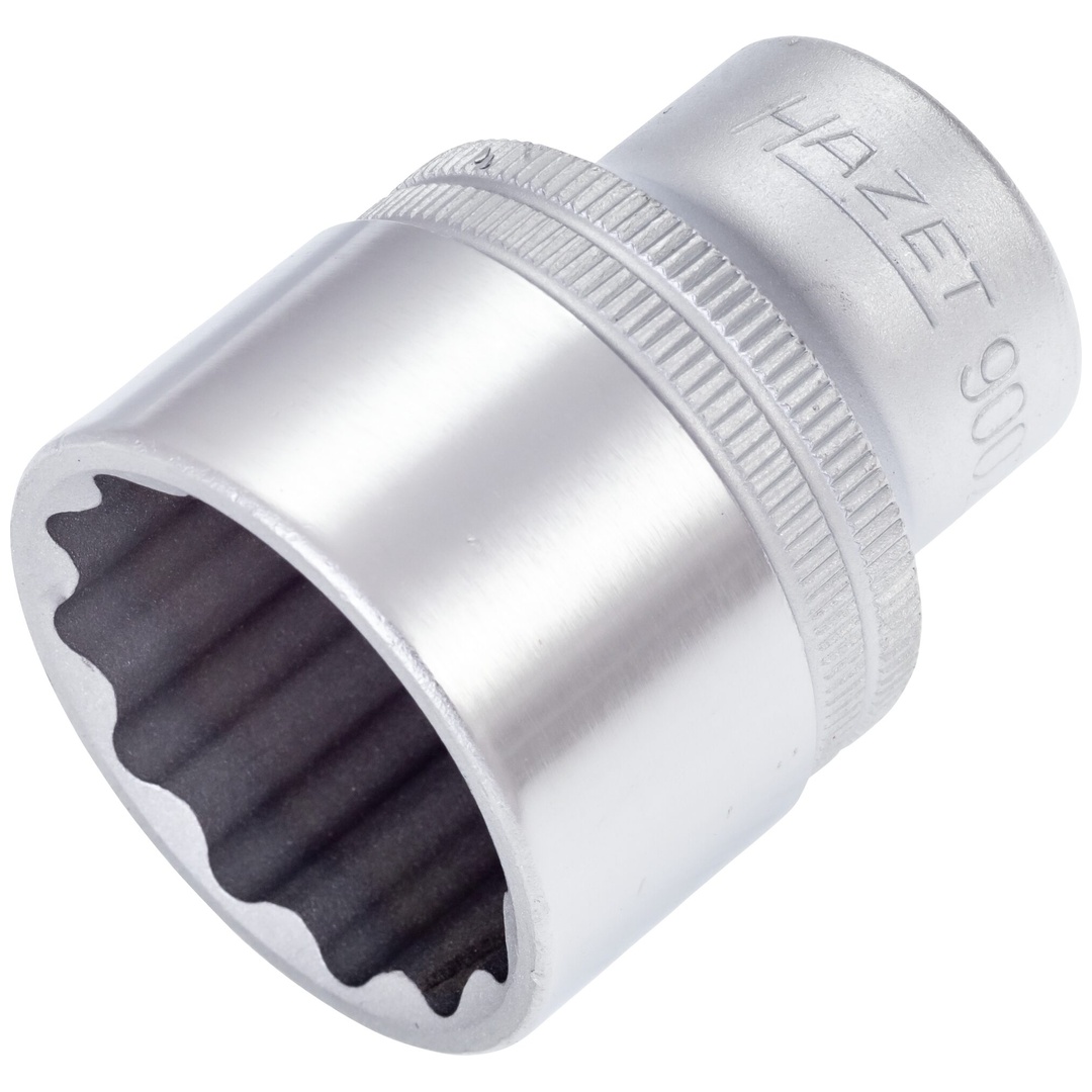 Hazet Steckschlüsseleinsatz 900Z-28, 1/2 (12,5 mm) Vierkant hohl, Außen Doppelsechskant-Tractionsprofil, SW 28 mm