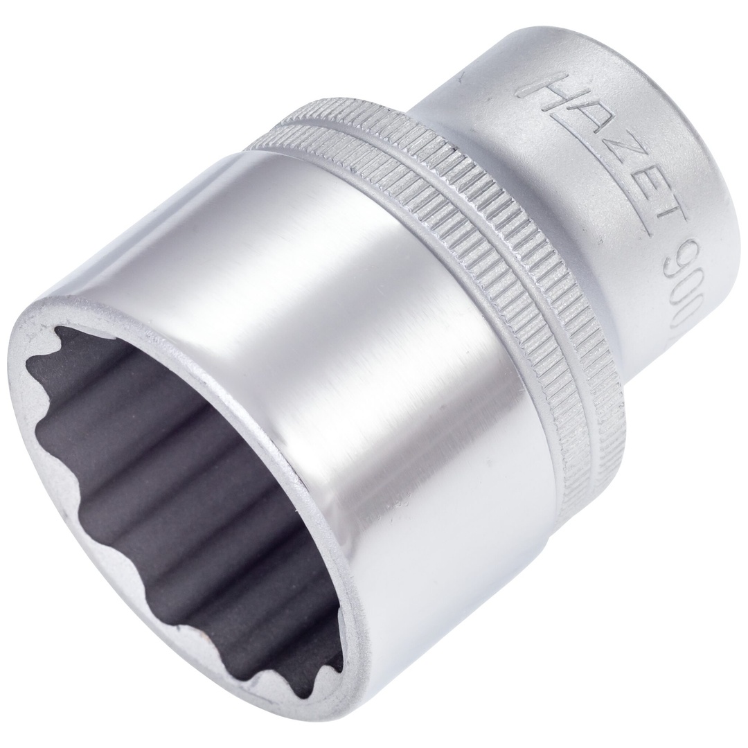 Hazet Steckschlüsseleinsatz 900Z-30, 1/2 (12,5 mm) Vierkant hohl, Außen Doppelsechskant-Tractionsprofil, SW 30 mm