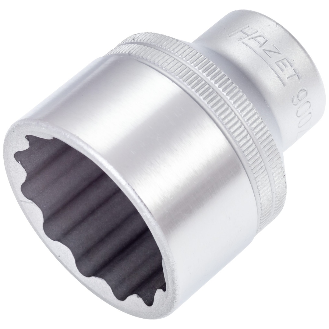 Hazet Steckschlüsseleinsatz 900Z-34, 1/2 (12,5 mm) Vierkant hohl, Außen Doppelsechskant-Tractionsprofil, SW 34 mm
