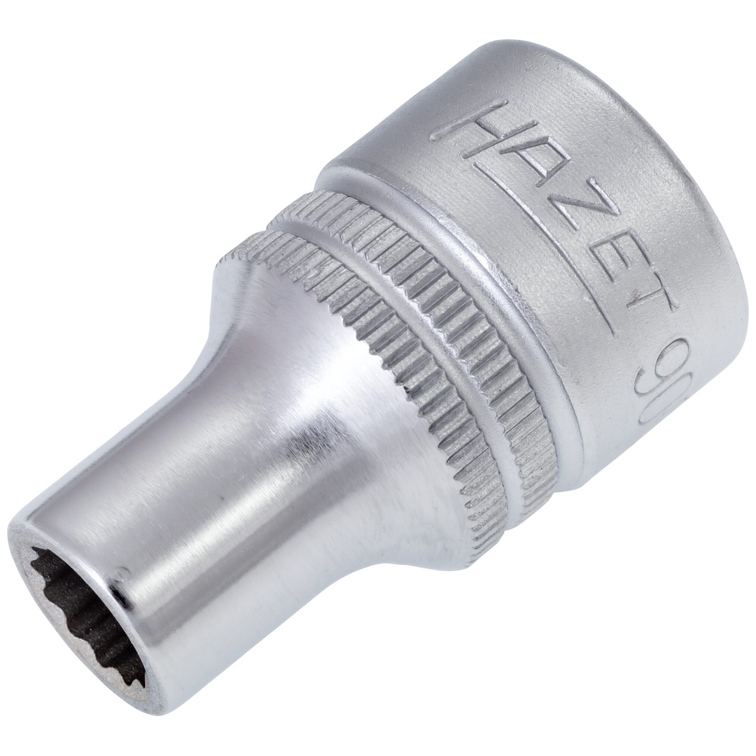 Hazet Steckschlüsseleinsatz 900Z-8, 1/2 (12,5 mm) Vierkant hohl, Außen Doppelsechskant-Tractionsprofil, SW 8 mm