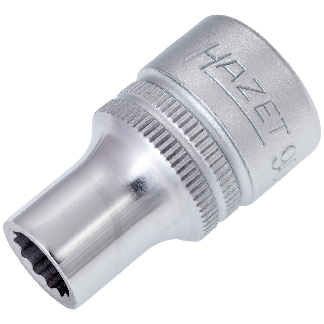 Hazet Steckschlüsseleinsatz 900Z-9, 1/2 (12,5 mm) Vierkant hohl, Außen Doppelsechskant-Tractionsprofil, SW 9 mm