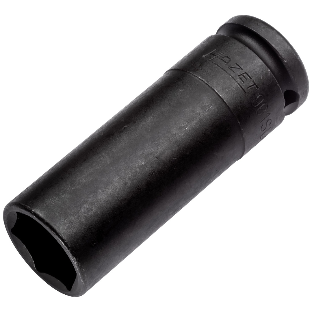 Hazet Schlag-Maschinenschrauber Steckschlüsseleinsatz 901SLG-21, 1/2 (12,5 mm) Vierkant hohl, Außen Sechskant-Tractionsprofil, SW 21 mm