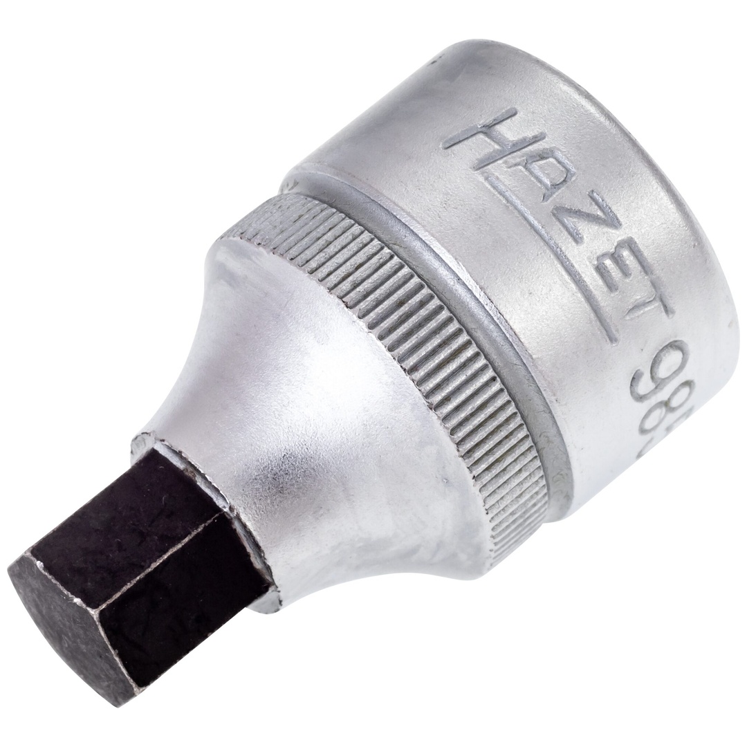 Hazet Schraubendreher-Steckschlüsseleinsatz 985-10, 1/2 (12,5 mm) Vierkant hohl, Innen Sechskant Profil, SW 10 mm