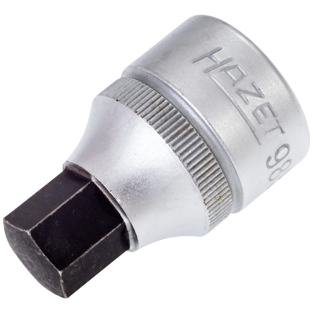 Hazet Schraubendreher-Steckschlüsseleinsatz 985-12, 1/2 (12,5 mm) Vierkant hohl, Innen Sechskant Profil, SW 12 mm