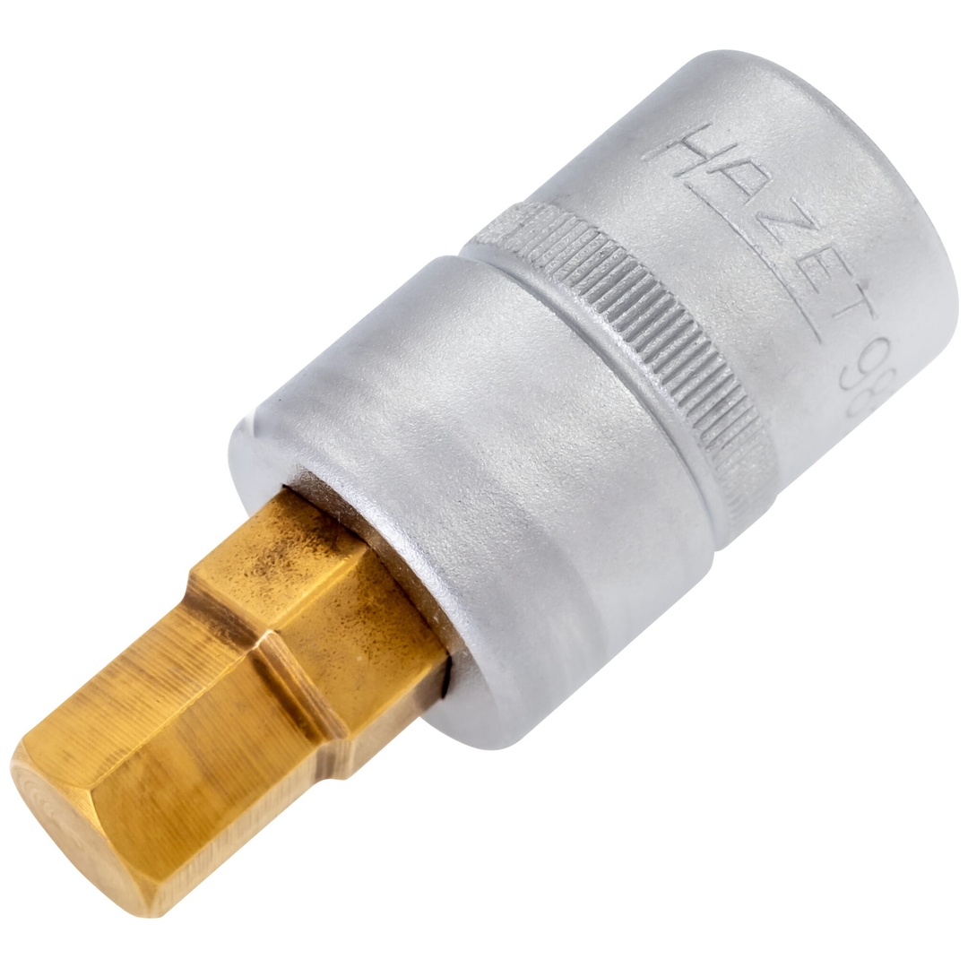 Hazet Schraubendreher-Steckschlüsseleinsatz 986-12, 1/2 (12,5 mm) Vierkant hohl, Innen Sechskant Profil, SW 12 mm