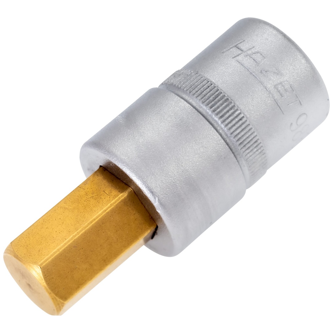 Hazet Schraubendreher-Steckschlüsseleinsatz 986-14, 1/2 (12,5 mm) Vierkant hohl, Innen Sechskant Profil, SW 14 mm