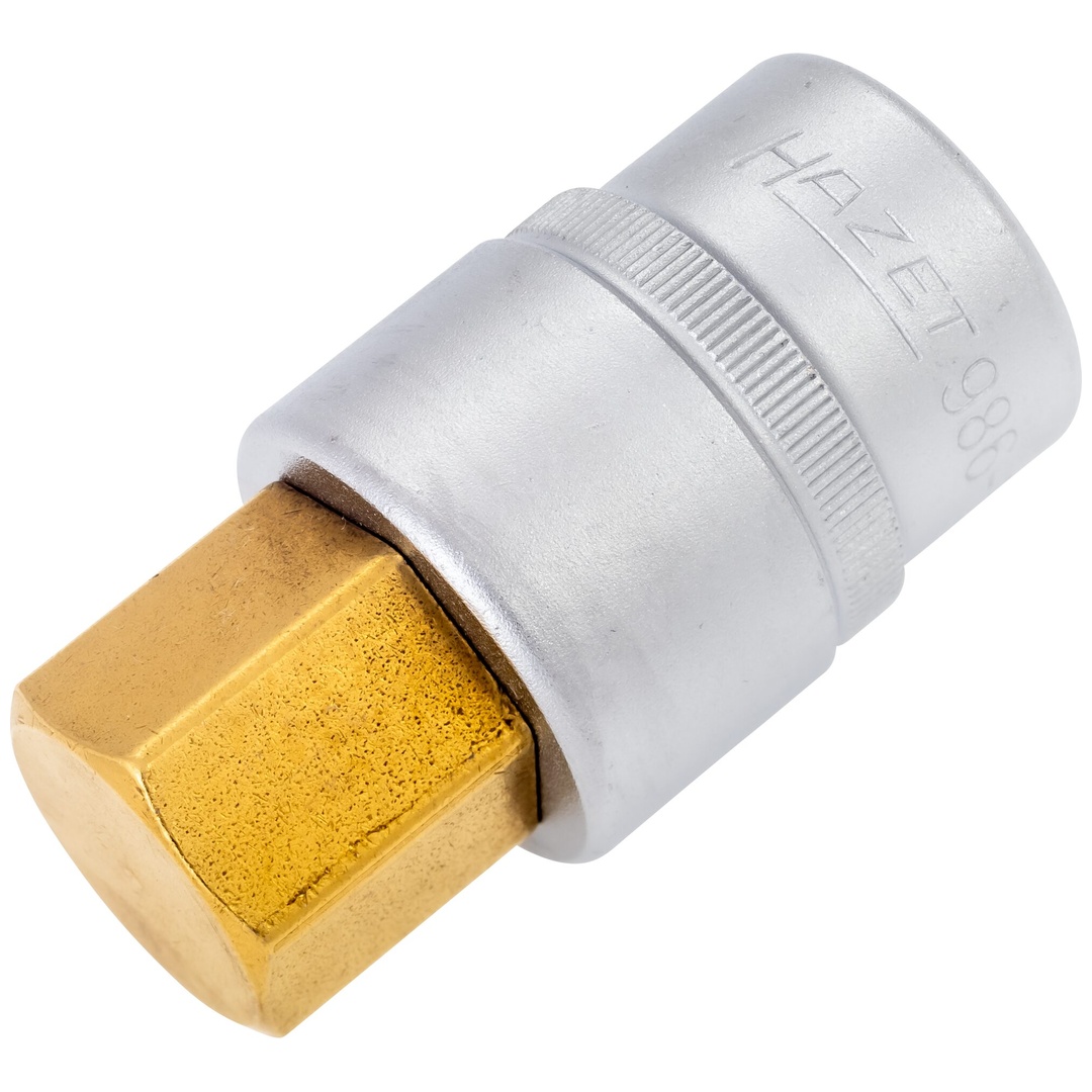 Hazet Schraubendreher-Steckschlüsseleinsatz 1/2 (12,5 mm) Vierkant hohl, Innen Sechskant Profil, SW 22 mm