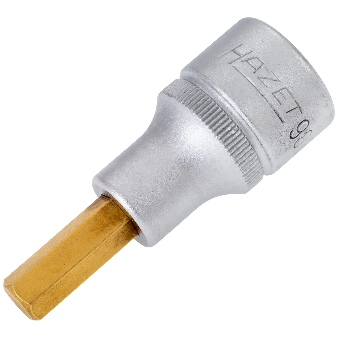 Hazet Schraubendreher-Steckschlüsseleinsatz 986-8, 1/2 (12,5 mm) Vierkant hohl, Innen Sechskant Profil, SW 8 mm