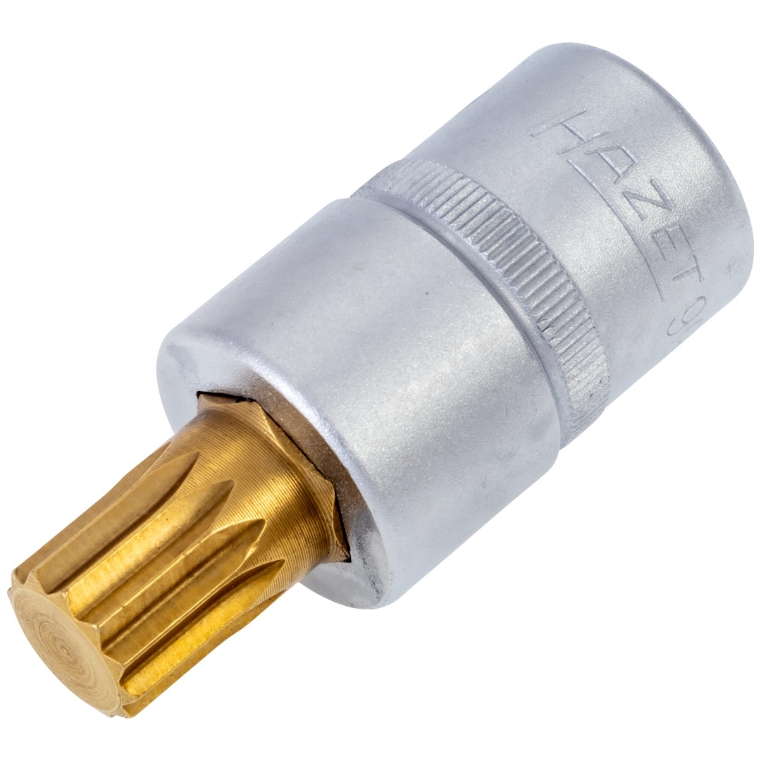 Hazet Schraubendreher-Steckschlüsseleinsatz 990-14, 1/2 (12,5 mm) Vierkant hohl, Innen Vielzahn Profil XZN, SW M14