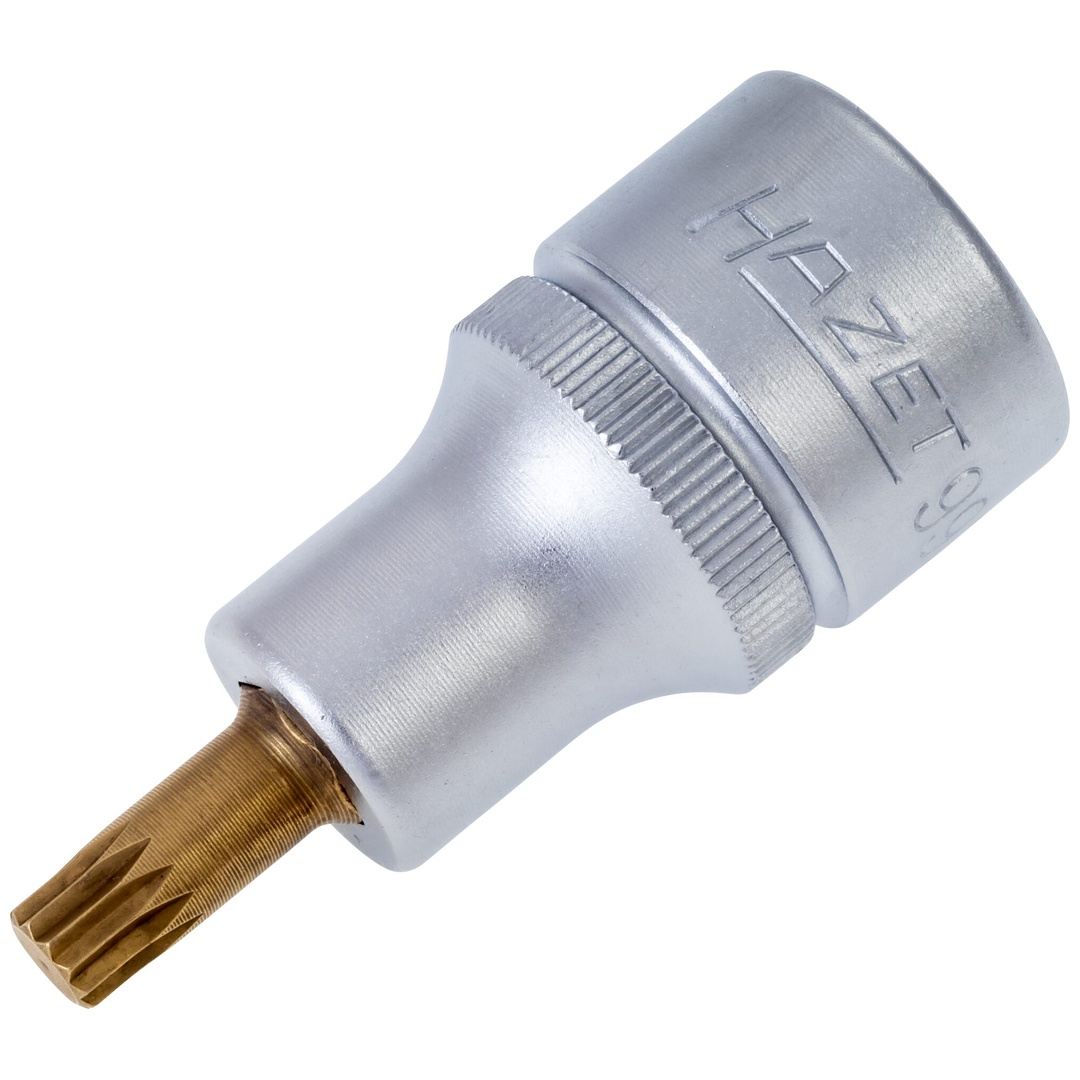 Hazet Schraubendreher-Steckschlüsseleinsatz 990-6, 1/2 (12,5 mm) Vierkant hohl, Innen Vielzahn Profil XZN, SW M6