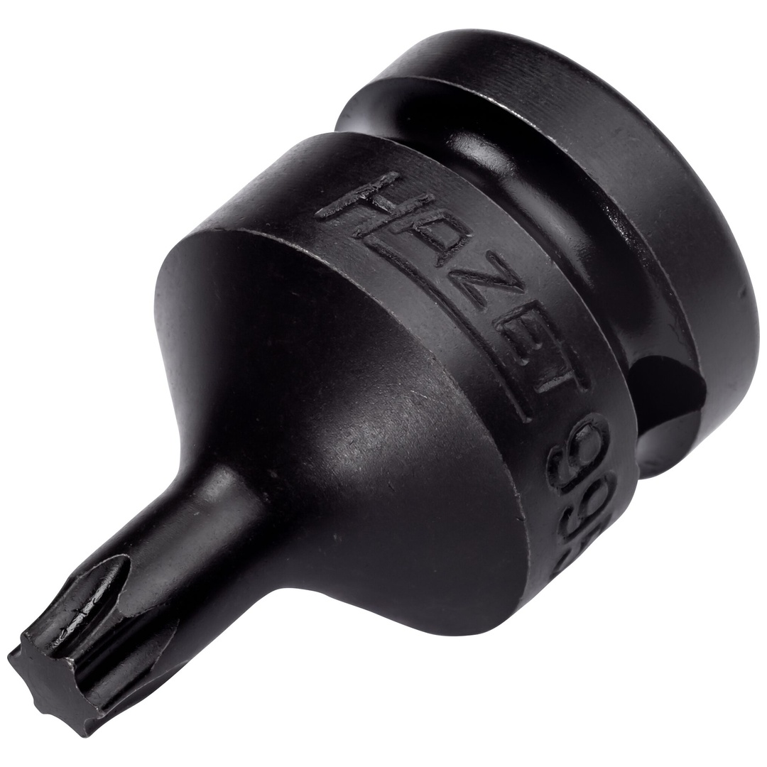 Hazet Schlag-Maschinenschrauber Schraubendreher-Steckschlüsseleinsatz 995S-T40, 1/2 (12,5 mm) Vierkant hohl, Innen TX Profil, SW T40