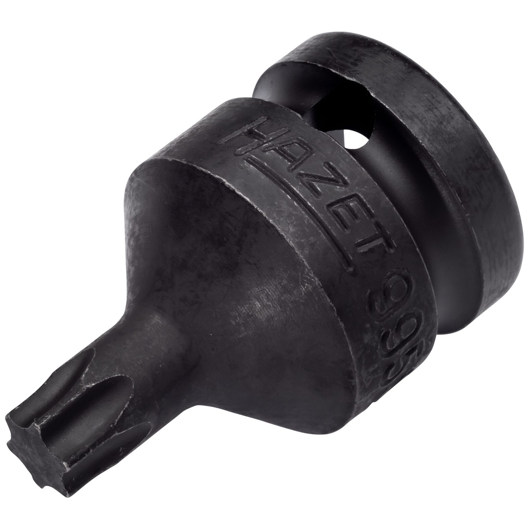 Hazet Schlag-Maschinenschrauber Schraubendreher-Steckschlüsseleinsatz 995S-T45, 1/2 (12,5 mm) Vierkant hohl, Innen TX Profil, SW T45