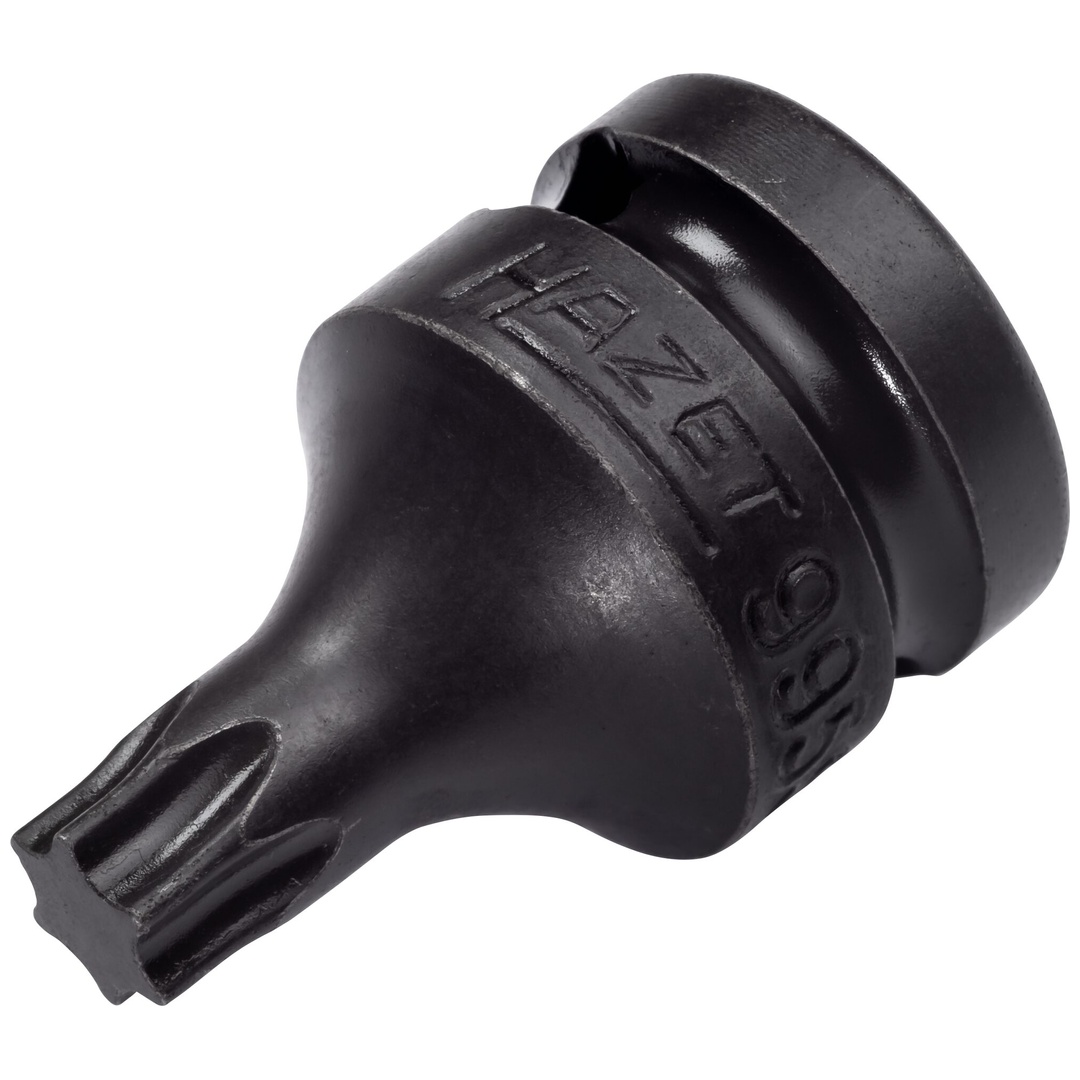 Hazet Schlag-Maschinenschrauber Schraubendreher-Steckschlüsseleinsatz 995S-T50, 1/2 (12,5 mm) Vierkant hohl, Innen TX Profil, SW T50