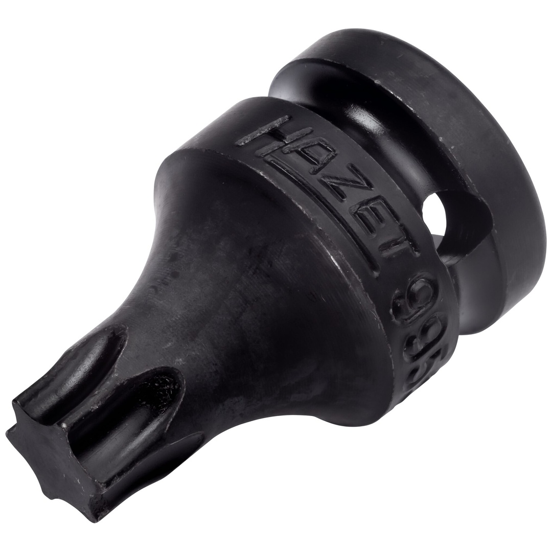 Hazet Schlag-Maschinenschrauber Schraubendreher-Steckschlüsseleinsatz 995S-T55, 1/2 (12,5 mm) Vierkant hohl, Innen TX Profil, SW T55