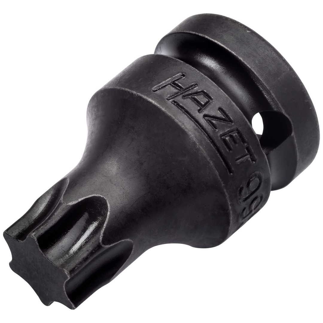 Hazet Schlag-Maschinenschrauber Schraubendreher-Steckschlüsseleinsatz 995S-T60, 1/2 (12,5 mm) Vierkant hohl, Innen TX Profil, SW T60