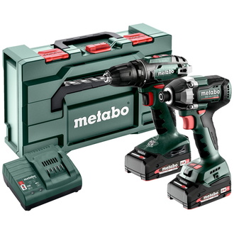 Metabo Akku Combo Set 2.8.1 18V, BS 18 + SSD 18 LT 200 BL, metaBOX 145 L