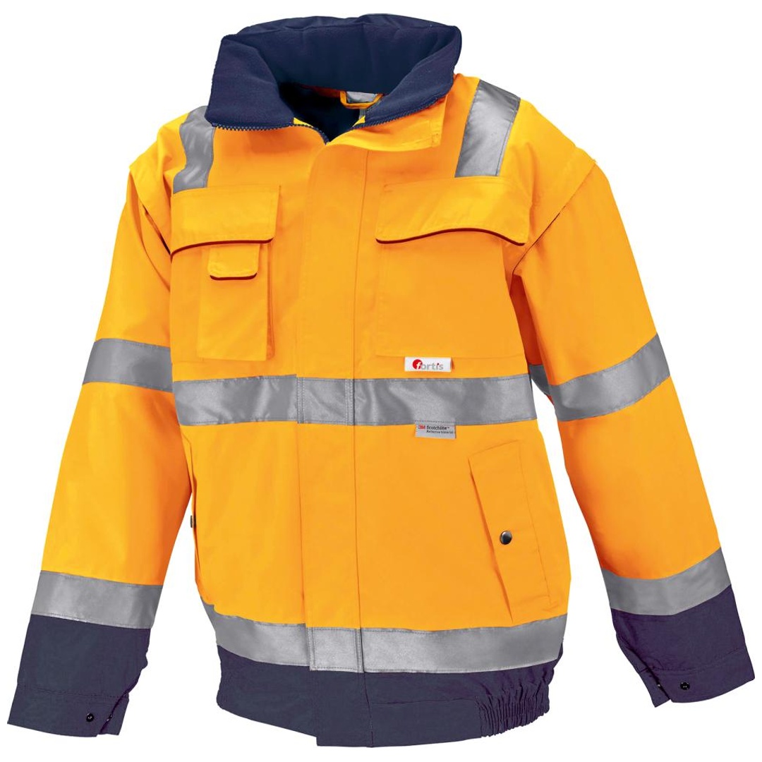 Fortis Warnschutzjacke ARTHUR Gr. S orange-marine