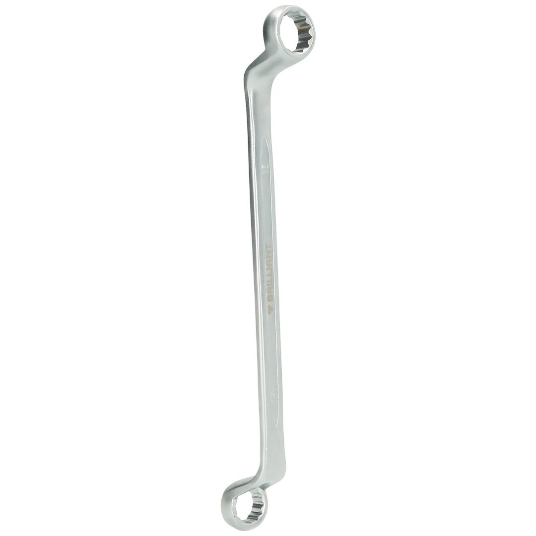 Brilliant Tools Doppel-Ringschlüssel, gekröpft, 14 x 15 mm